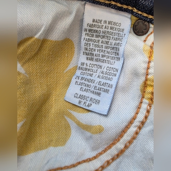 Lucky Rider Distressed Jeans, Women's Size 14 - Picture 10 of 13